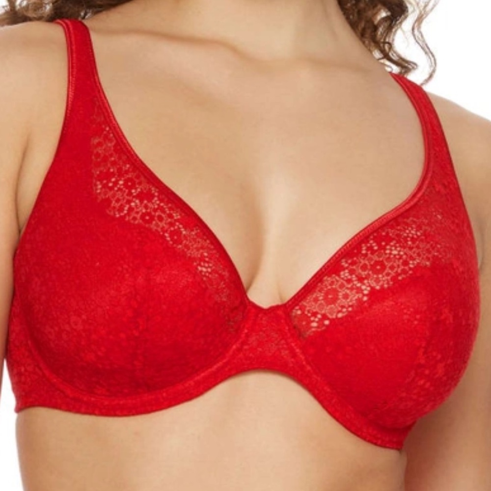 Prima Donna Epirus Triangle Plunge Bra in Red | NWT